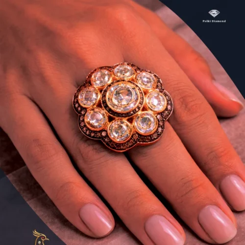 Ratnakshi Ring Ratnakshi Flower Ring Polki Ring Polki Diamond Ring