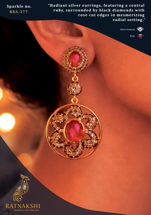 Ratnakshi Earrings Ruby Earrings