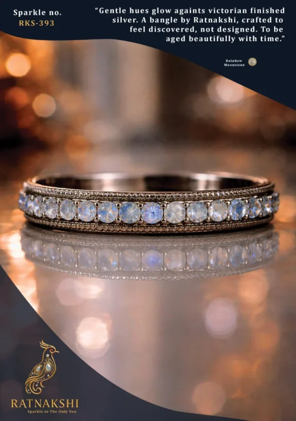 Ratnakshi bangles polki silver polki bangles