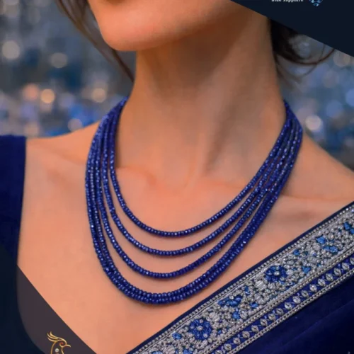 Ratnakshi Necklace Bead Necklace Blue Sapphire Necklace Layered Necklace