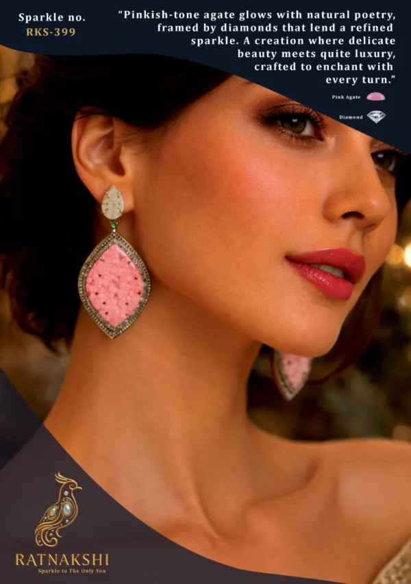 Ratnakshi Earrings Hanging Earrings in Silver Fine Silver Jewelry
