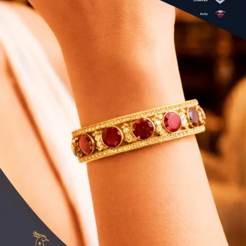Ratnakshi Bangle Ruby Bangle Diamond Bangle Victorian Bangle Silver Bangle
