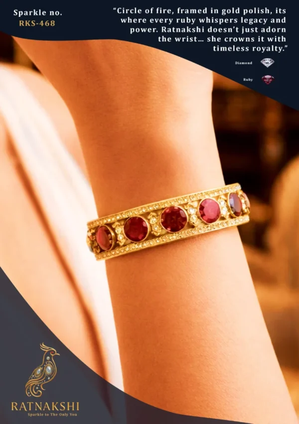 Ratnakshi Bangle Ruby Bangle Diamond Bangle Victorian Bangle Silver Bangle