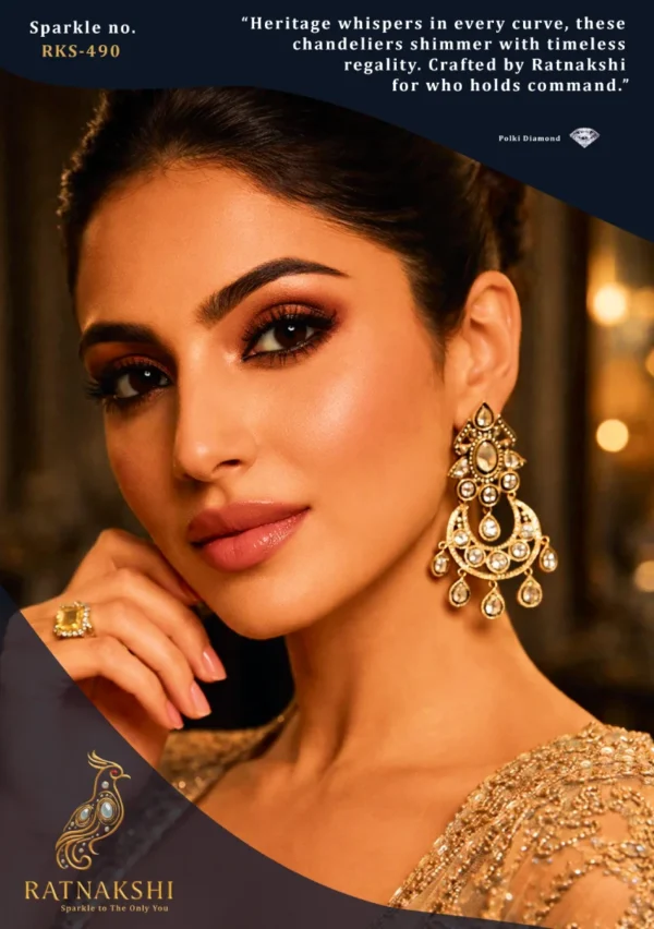 Ratnakshi Earrings Chandbaali in Silver Ruby Earrings in Silver Traditional Earrings Polki Earrings Silver Earrings