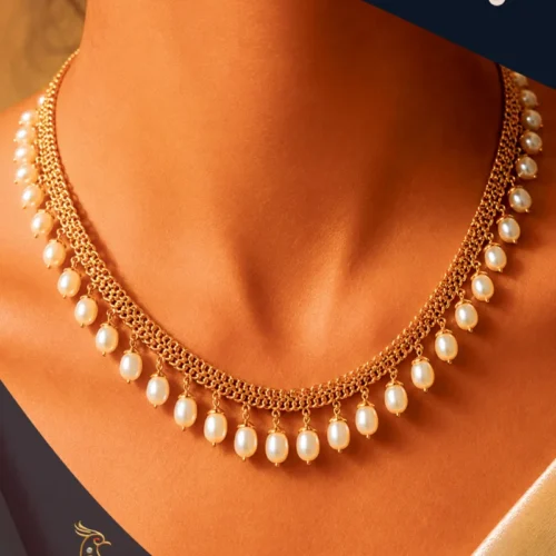 Ratnakshi Necklace Pearl Necklace Fine Silver Jewelry