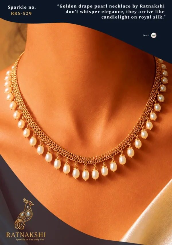 Ratnakshi Necklace Pearl Necklace Fine Silver Jewelry