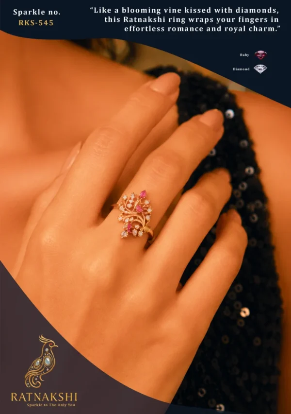 Ratnakshi Ring Rbuy Ring in Silver Fine Silver Ring