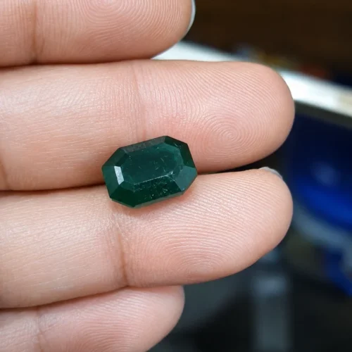 Ratnakshi Gemstones Emerald Gemstone Loose Gemstone| Loose Emerald Rectangle cut Emerald Stone