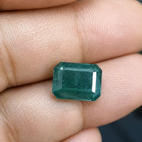 Ratnakshi Gemstones Emerald Gemstone Loose Gemstone| Loose Emerald Square cut Emerald Stone