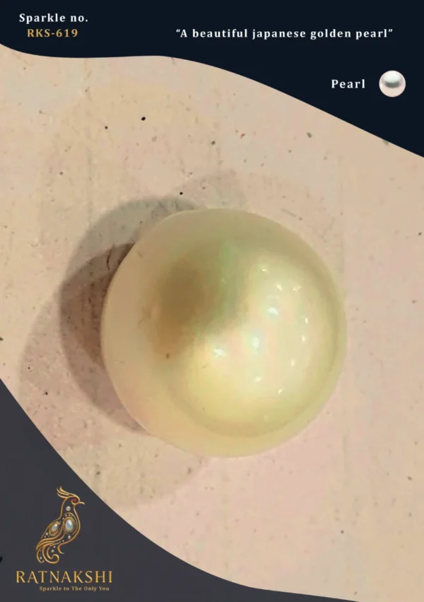 Fresh water Pearl Ratnakshi Pearl Japanese Pearl Light Golden Pearl Loose Pearl