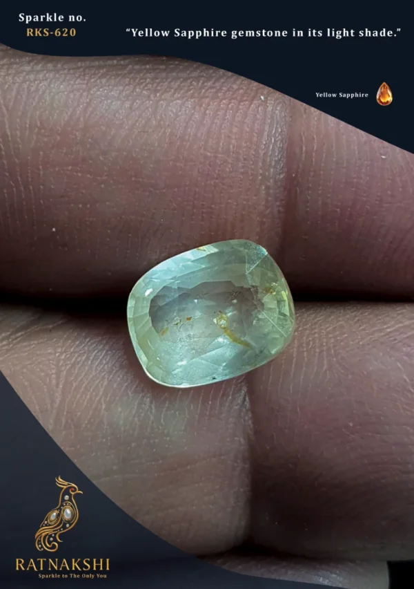 Ratnakshi Gemstone Yellow Sapphire Loose Yellow Sapphire Light Yellow Sapphire Stones